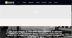 Desktop Screenshot of moncoconstruction.com